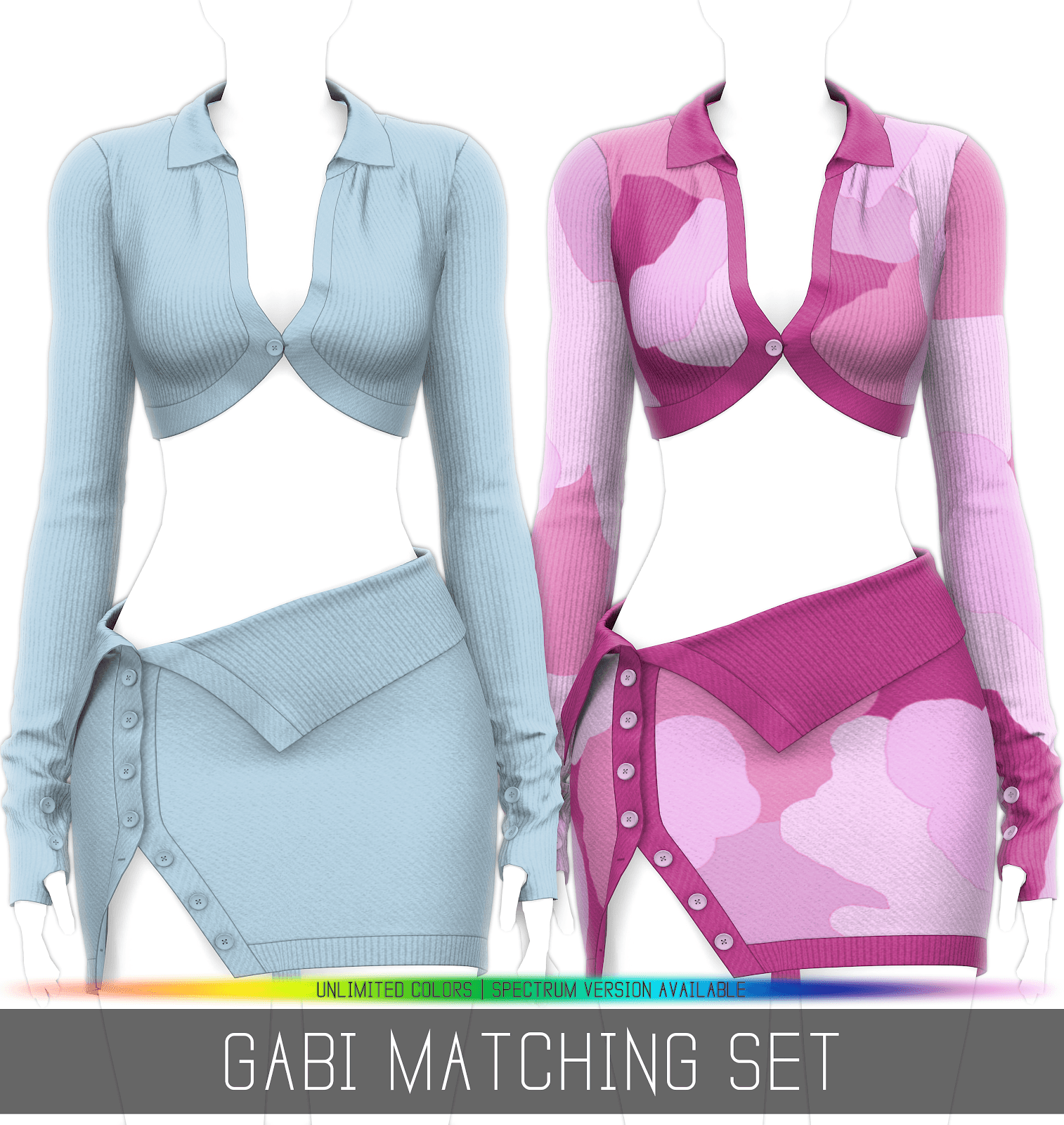 Скриншот мода Сет топ + юбка Gabi Matching Set